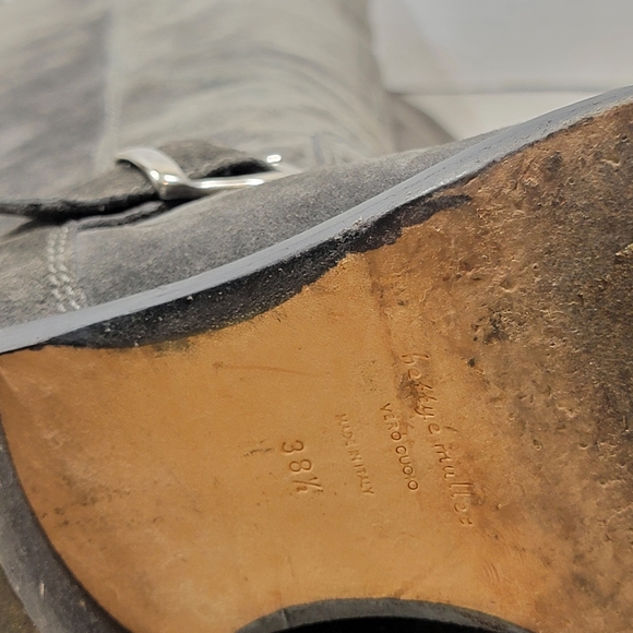Bettye Muller grey suede tall boots - Picture 5 of 13